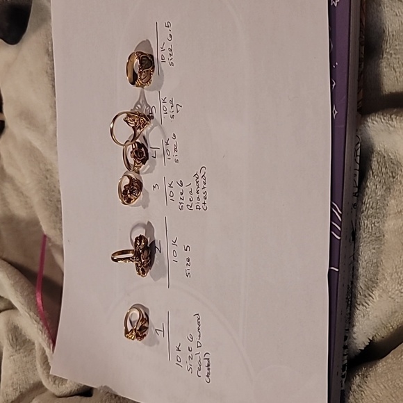 Black Hills Gold 6 10k Intricate Gold Rings 1 Price For All!!! Real Diamonds Too - Picture 4 of 16